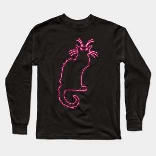 Chat Noir neon Long Sleeve T-Shirt